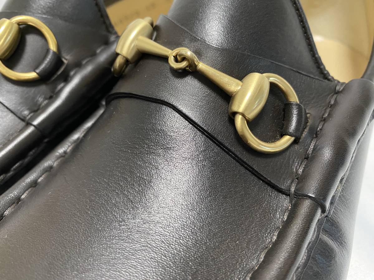 GUCCI グッチ ビットローファー 110 0009/3 42E 26.5㎝ ブラックレザー 