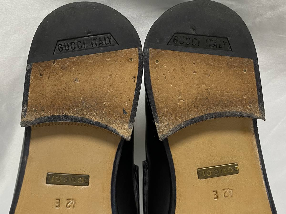 GUCCI グッチ ビットローファー 110 0009/3 42E 26.5㎝ ブラックレザー 