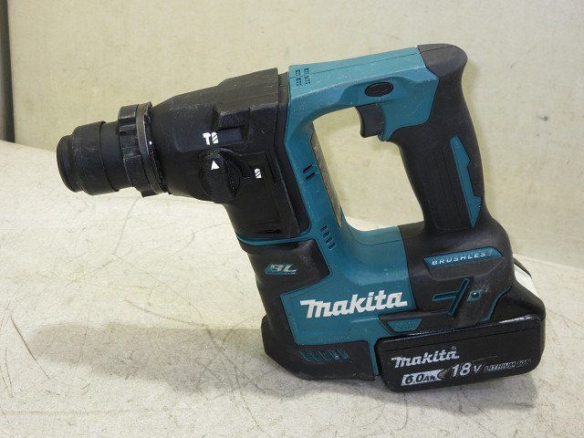 ▲▽7094　１円スタート　マキタ　17ｍｍ　充電式ハンマドリル　HR171D　18V6Ah　バッテリー×１△▼