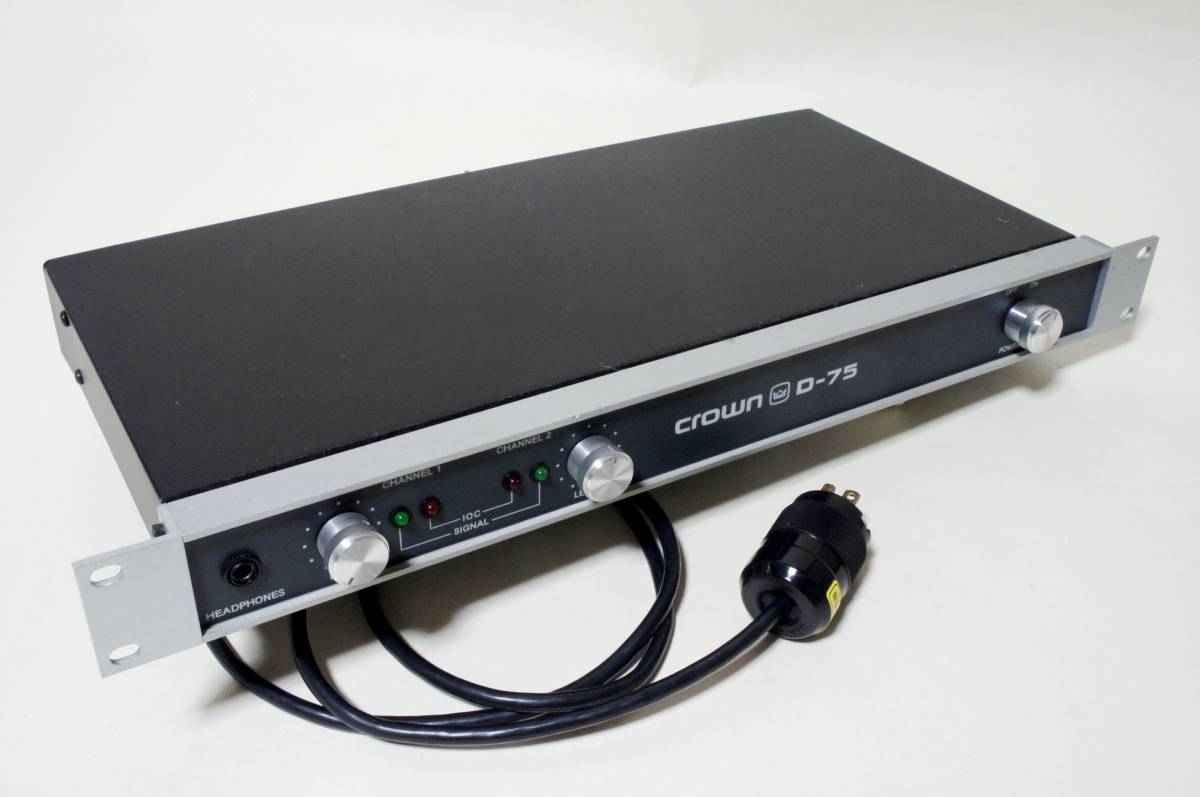クラウン CROWN D75 パワーアンプ 長期保管中古品 ジャンク扱い