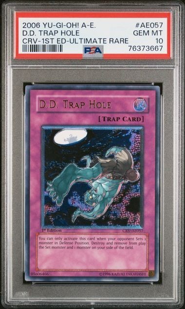 遊戯王 異次元の落とし穴 レリーフ 旧アジア版 PSA9 CRV-AE057 41Uy6bR