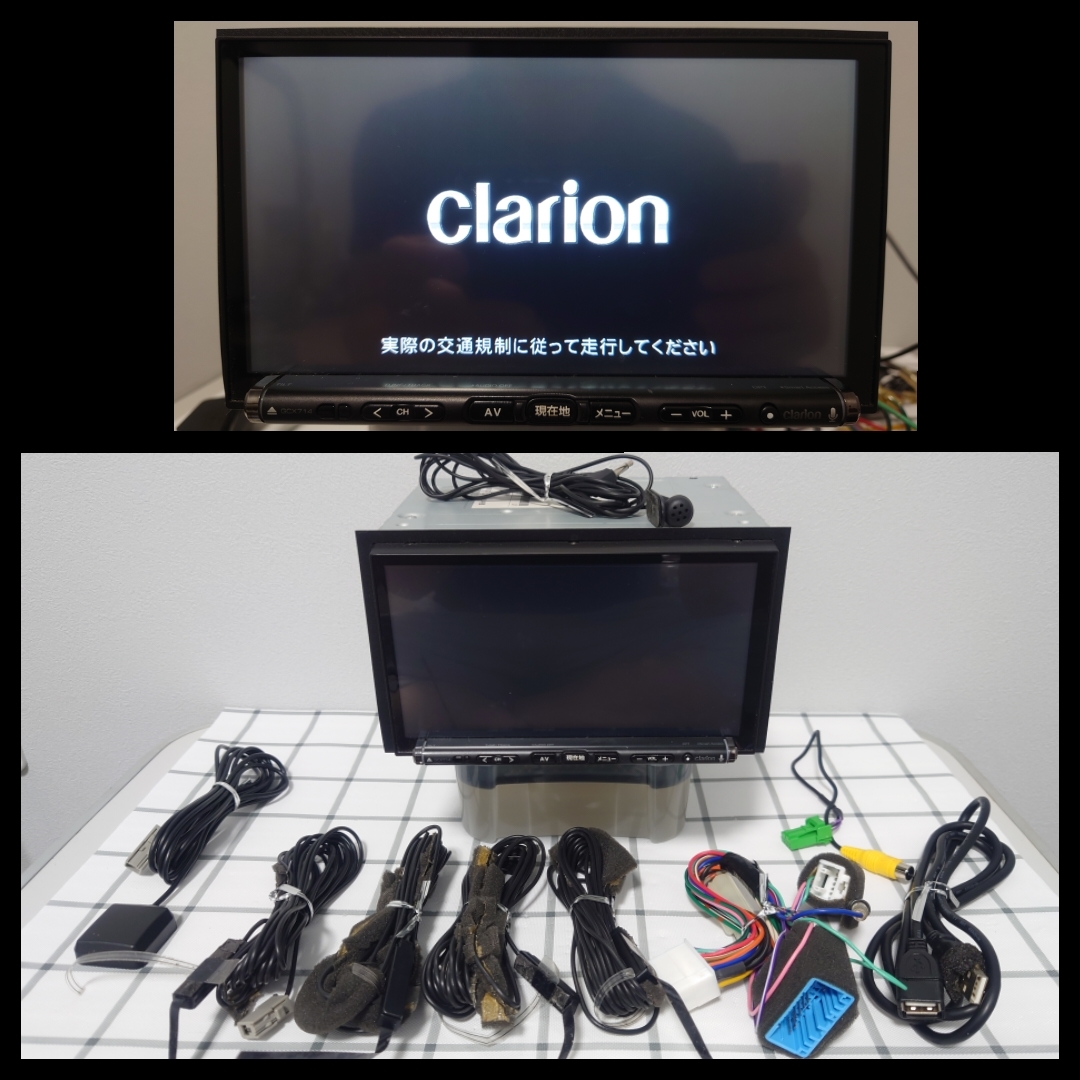 クラリオン SDナビ GCX714（スズキOP）地デジフルセグTV/DVD/SD/USB