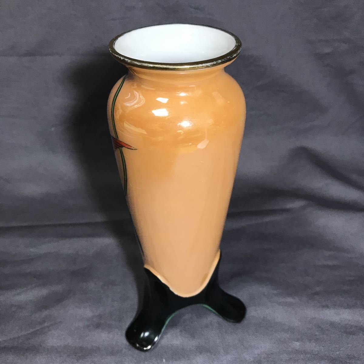 オールドノリタケ 鳥 ラスター彩の花瓶 CM312オールドノリタケ 鳥 花瓶