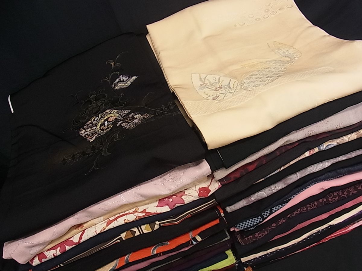 平和屋■羽織 まとめて 50点 鳥 蝶 花柄 刺繍 金銀糸 など 着用可能多数 未使用品あり se271