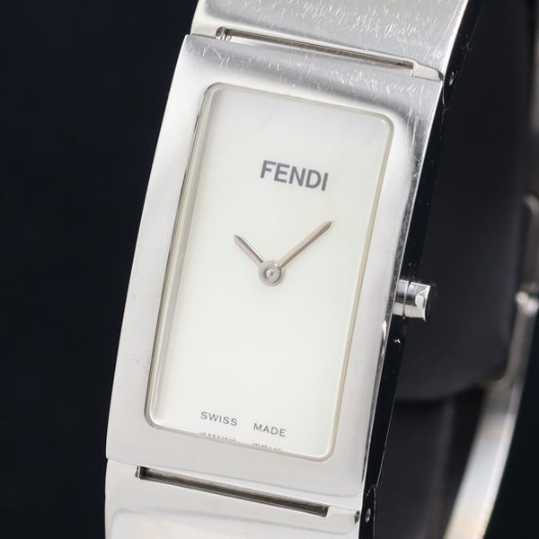 1円 QZ フェンディ 3250L バングルウォッチ NMR シェル文字盤 レディース腕時計 OKZ 1195000