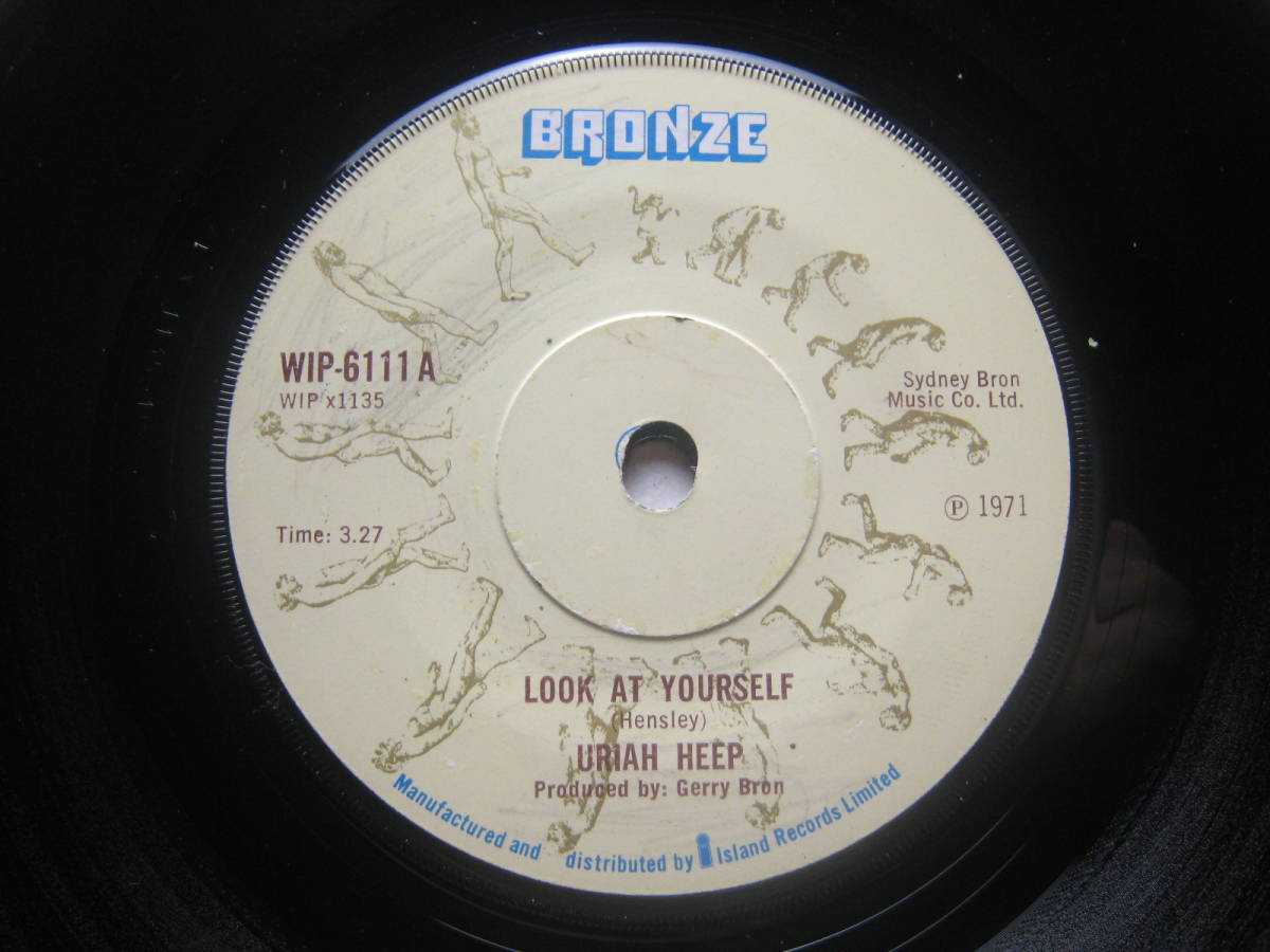 Look Yourself - Heep Uriah at At 7インチレコード中古品 即決][7インチ][ UKオリジナルLP Help Yourself 1971年作 状態良好