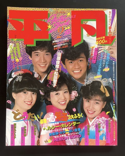 昭和レトロ 雑誌「平凡」昭和58年2月号 アイドル 芸能 資料(平凡