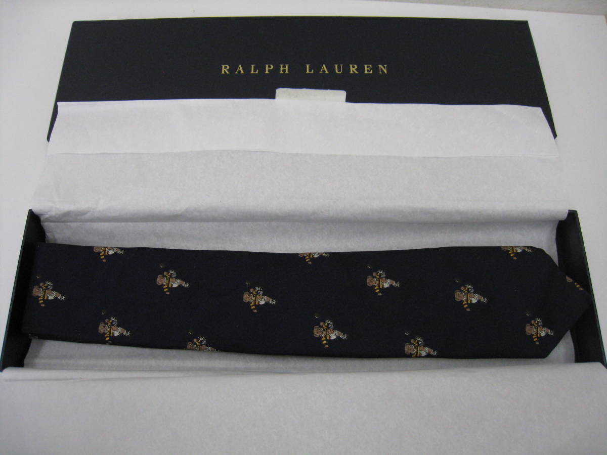 ◇RALPH LAUREN◇ ラルフローレン ポロベア ネクタイ ラグビーベア