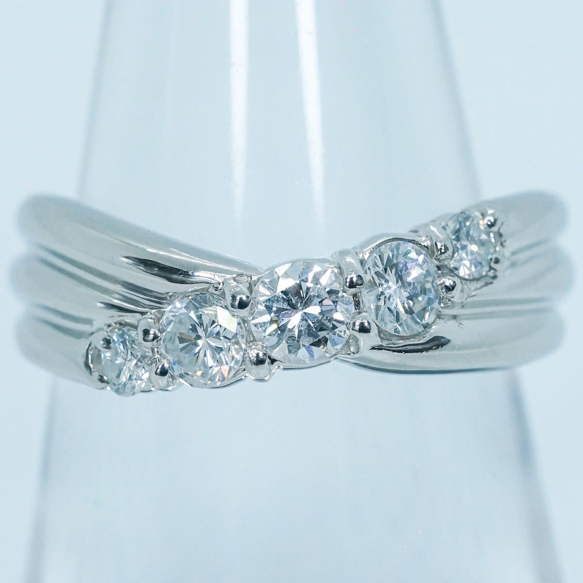 2025，限定セール】 ☆1円スタ！【0.51ct】PT900 6.8g ♯11 プラチナ 