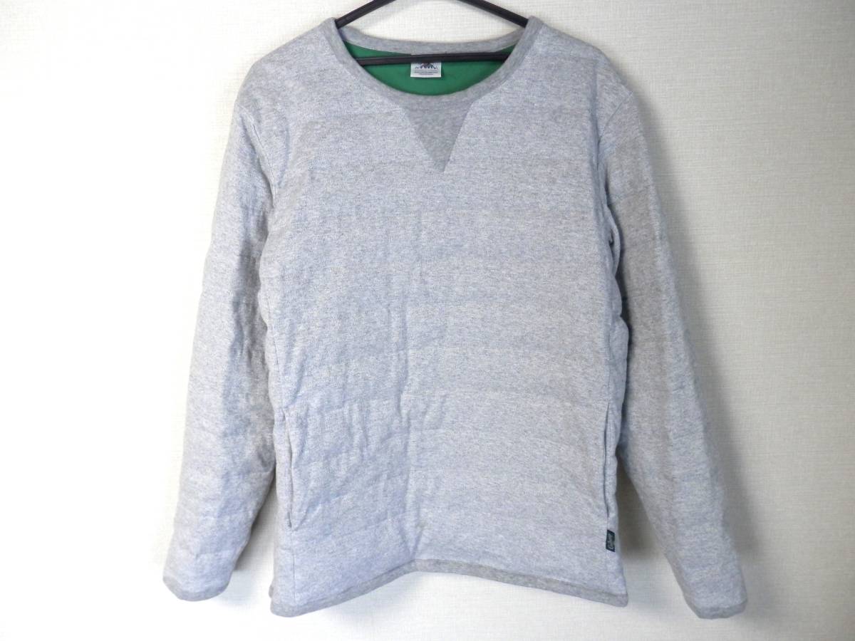 GOHEMP ゴーヘンプ ダウンジャージクルー プルオーバー ダウンスウェット Lサイズ 定価18480円 DOWN JERSEY CREW トレーナー