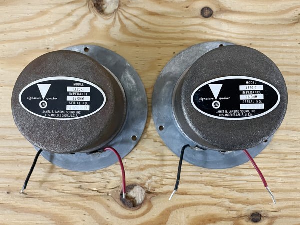 JBL LE20-1 アルニコ コーンツィーター 16 シリアル近ペア 【公式通販】