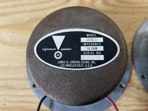 一*洋様 名機JBL LE20 アルニコツイーターペア　動作確認済 JBL LE20-1 アルニコ コーンツィーター 16 シリアル近ペア 【公式通販】