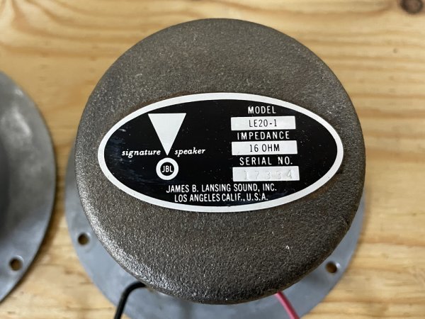 JBL LE20-1 アルニコ コーンツィーター 16 シリアル近ペア 【公式通販】