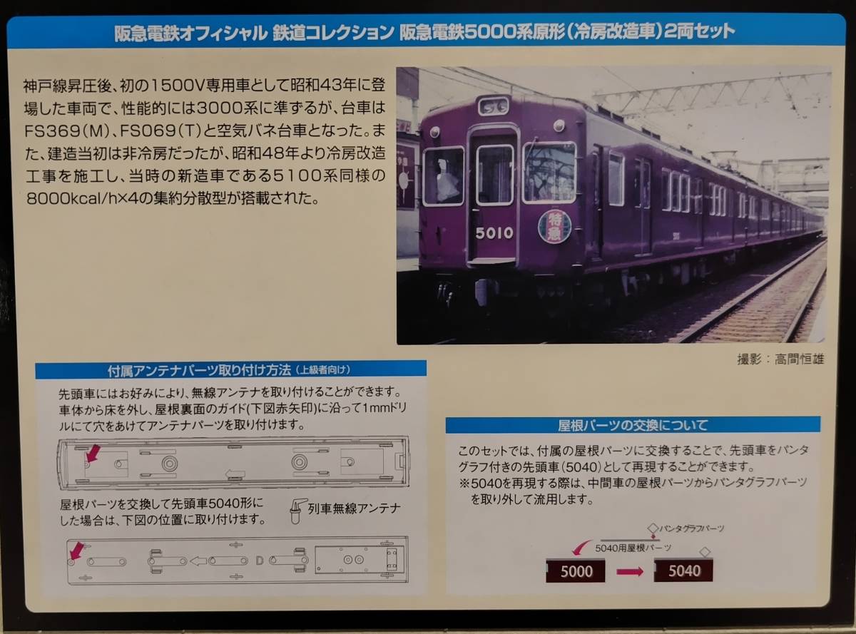 鉄道コレクション 阪急電鉄5000系原形(冷房改造車)2両セット×2の