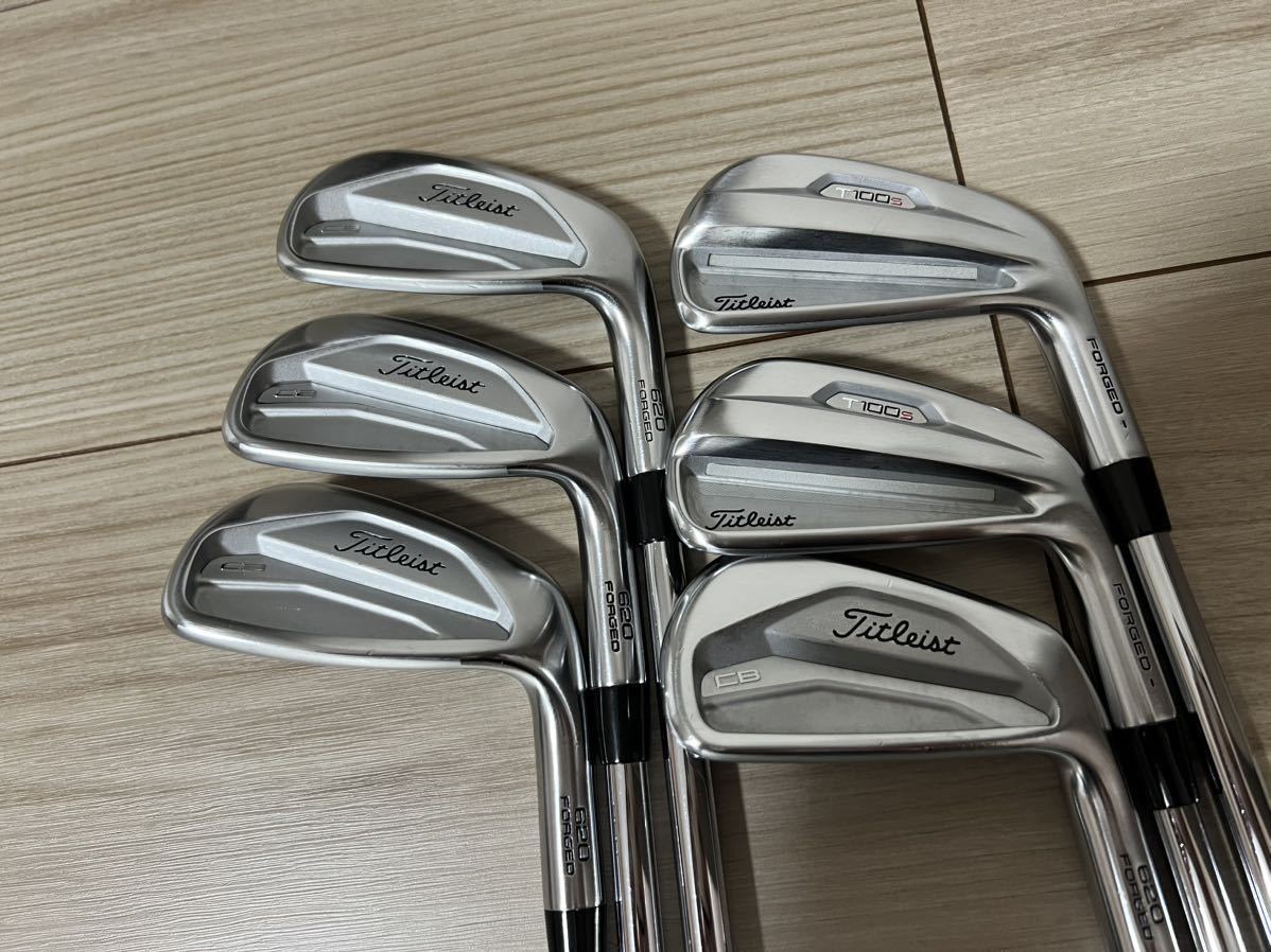 タイトリスト T100S 2021年 6本セット DG120S 希少シャフト 送料 タイトリスト T100S 2021年 6本セット DG120S 希少シャフト 送料