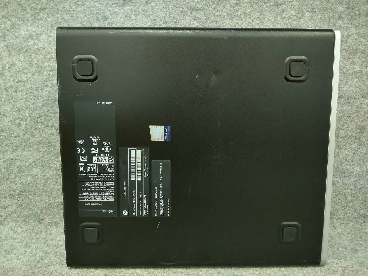 HP ProDesk 600 G5 SFF i5-9500 Bios確認 ジャンク 6MF5 HP G5 ProDesk