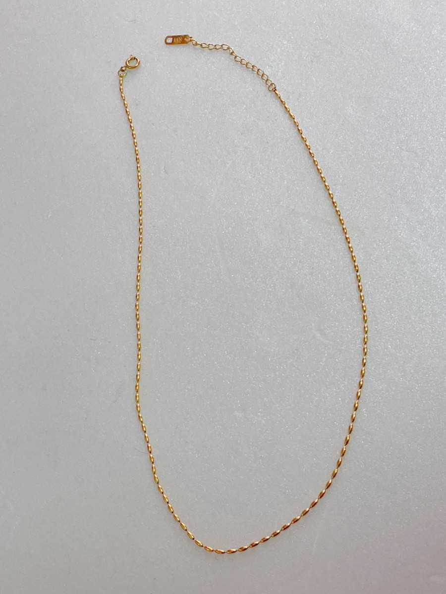 k18 小豆 ゴールド ネックレス 18金