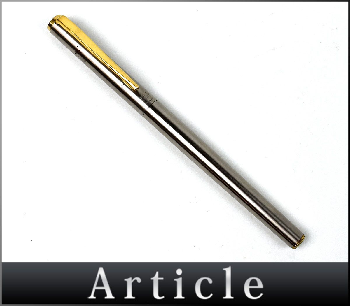 158888♪筆記未確認 MONTBLANC モンブラン 万年筆 メタル GP ペン先14K