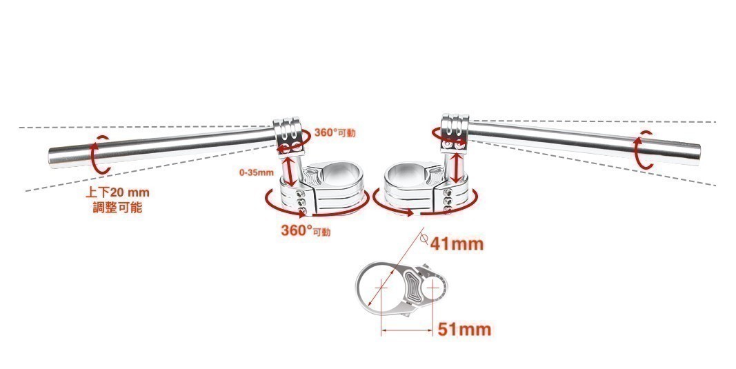  VTR1000 VFR800 750 CBR1000F 41MMセパレートハンドル16141B(ホンダ用)｜売買されたオークション情報、yahooの商品情報をアーカイブ公開 - オークファン オートバイメーカー別