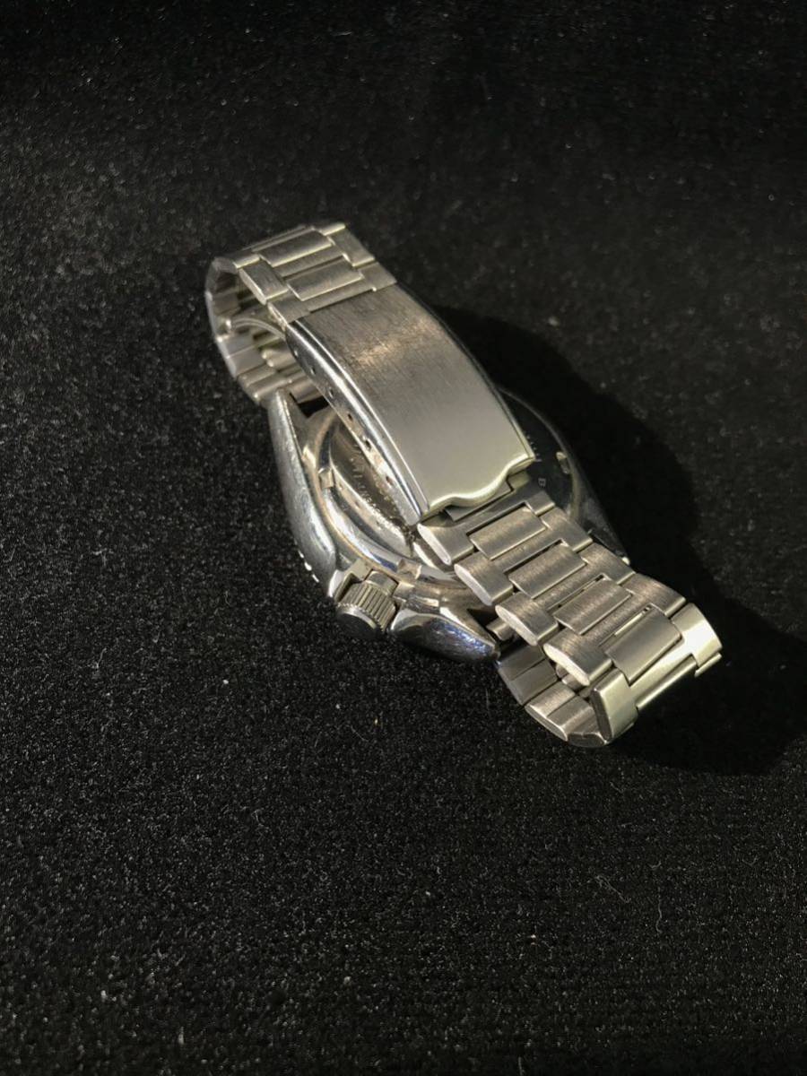 D806★SEIKO セイコー ダイバーズウォッチ 6458-6000 メンズ 腕時計 クォーツ デイテイト 黒文字盤 電池未交換 セイコー クオーツ 6458-6000 オレンジダイバー JA-0782| アン