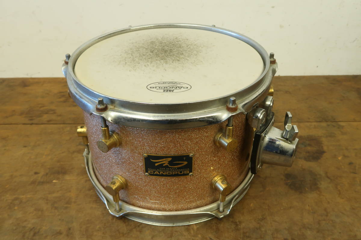 中古 CANOPUS カノウプス The Maple タム ドラム REMO JAZZ 楽器 機材 打楽器 (4) 