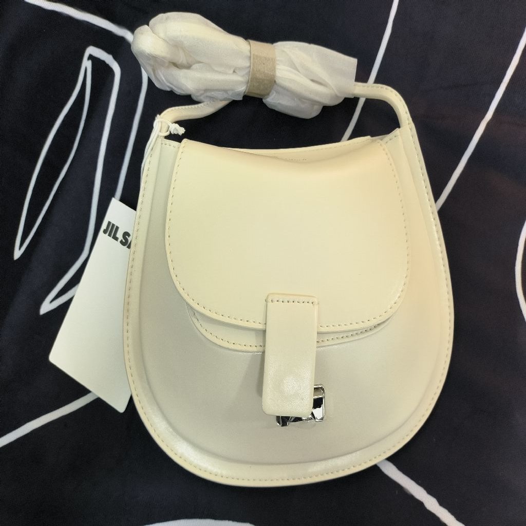 Jil sander ジルサンダー ハンドバッグ 中古 ■レザー ■ホワイト ■◆