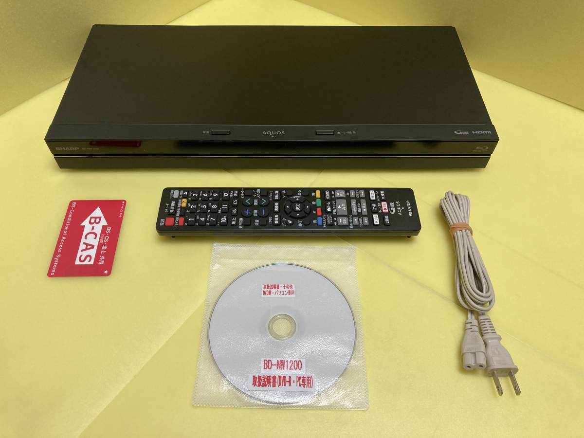 映像機器 SHARP AQUOS ブルーレイレコーダー BD-NW1200 1TB 2番組同時録画