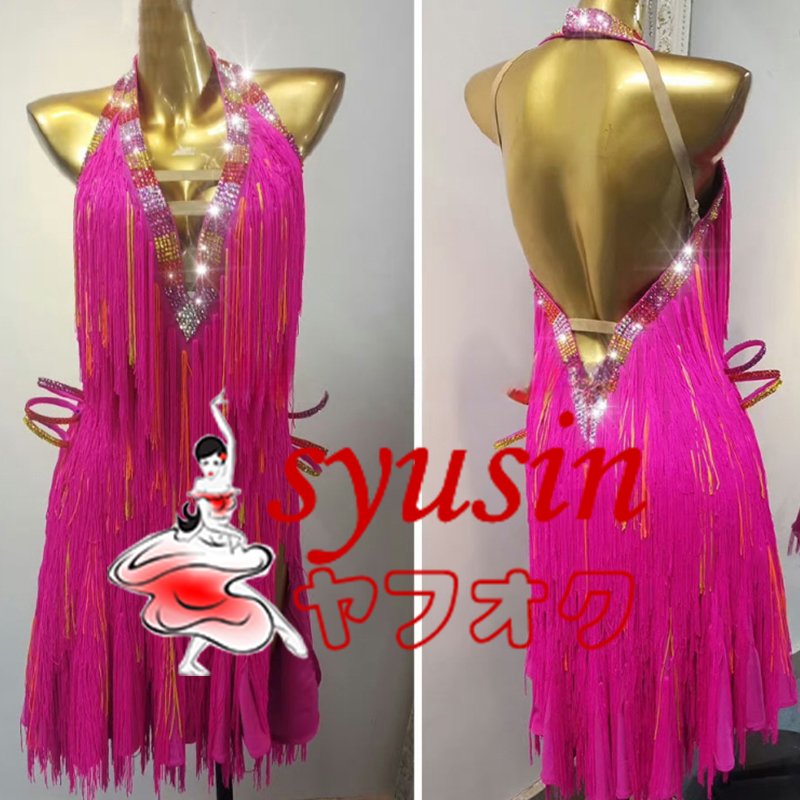 新品 社交ダンスドレス 社交ダンス衣装 ラテンドレス 競技 デモ 衣装 Mサイズ ☆新品☆ 社交ダンス衣装 レディース用社交ダンス衣装 ラテン競技試合