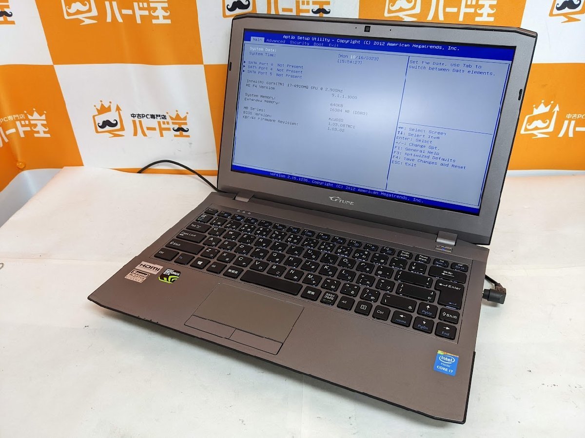 【ハード王】マウス GTUNE W230SS /Corei7-4910MQ/16GB/ストレージ無/4482-B22
