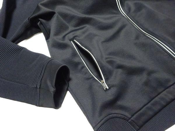 ★FootJoy フットジョイ★トラックジャケットXL/黒FJメンズゴルフウェアブルゾンジャンパージャージ裏起毛フリースジャケットブラック