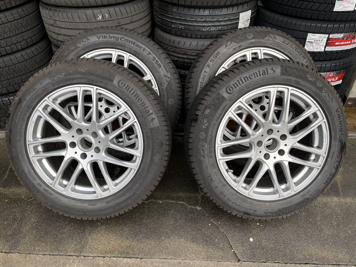 G01 BMW X3 M40dにて使用　コンチネンタルスタッドレスタイヤ&AFG18インチアルミホイールセット_1