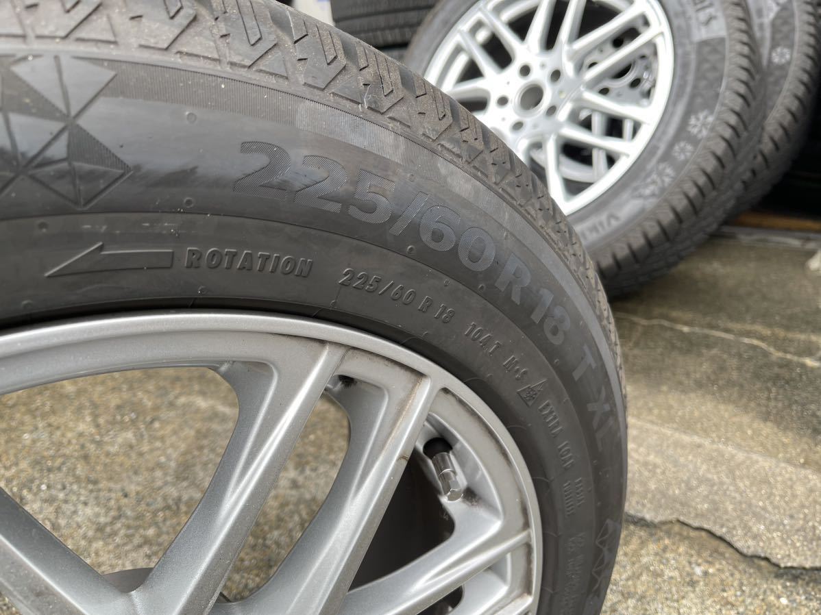 G01 BMW X3 M40dにて使用　コンチネンタルスタッドレスタイヤ&AFG18インチアルミホイールセット_2
