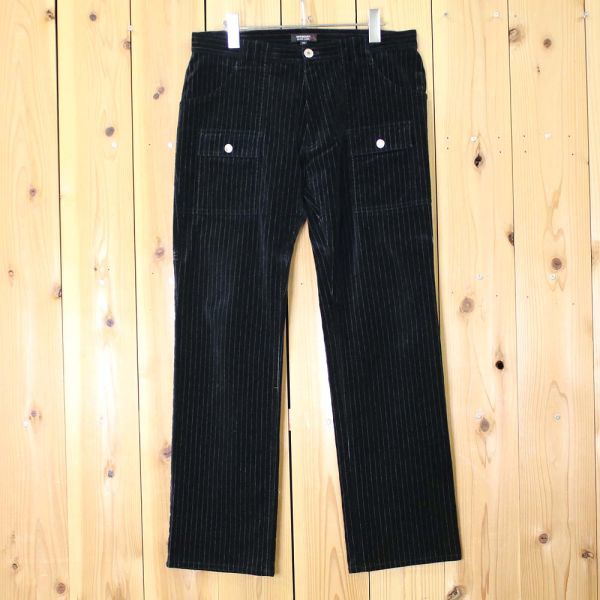 [PT12181] バーバリーブラックレーベル パンツ ボトム ストレッチ ネイビー系 79 BURBERRY BLACK LABEL