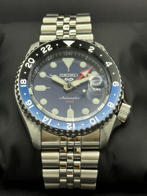 SBSC003 セイコー5 ネイビーブルー 青黒ベゼル SEIKO5 SPORTS GMT 2022  
