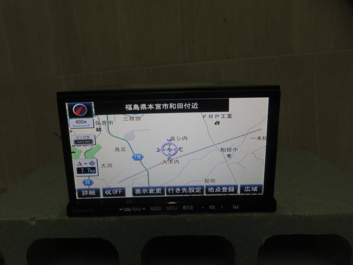 美品/完動品保証付/W3373/パナソニック/人気多機能 SDナビ 高精細/CN