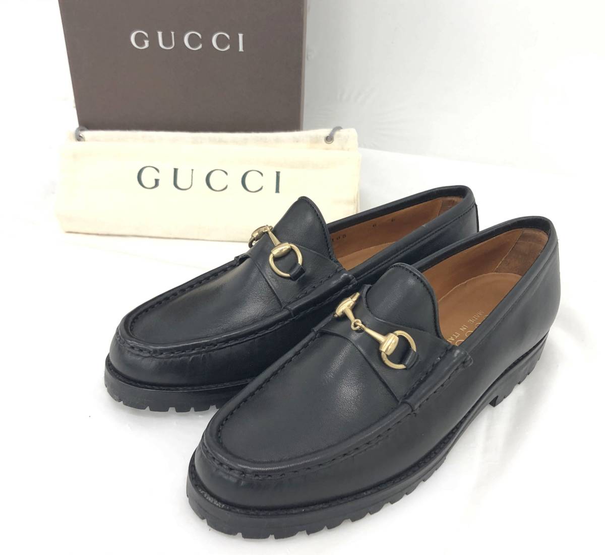 T10/157 GUCCI グッチ ビジネスシューズ ローファー ビットローファー