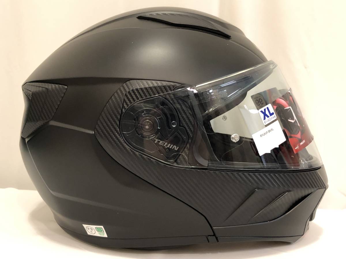 【中古品】OGK　kabuto　カブト　RYUKI　リューキ　XLサイズ　ブラック　フルフェイス_5