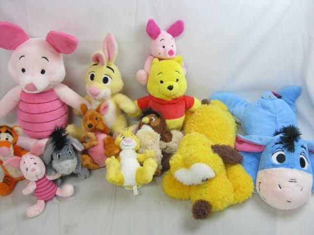 【まとめ売り 中古品】 ディズニー プーさん ピグレット ティガー 他 ぬいぐるみ グッズセット ピグレット ディズニー ティガー ウェディングに人気!プーさん ランピー ぬいぐるみセット
