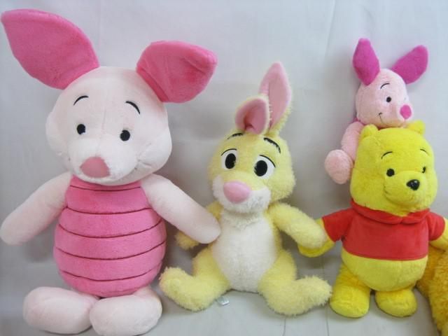 【まとめ売り 中古品】 ディズニー プーさん ピグレット ティガー 他 ぬいぐるみ グッズセット ピグレット ディズニー ティガー ウェディングに人気!プーさん ランピー ぬいぐるみセット