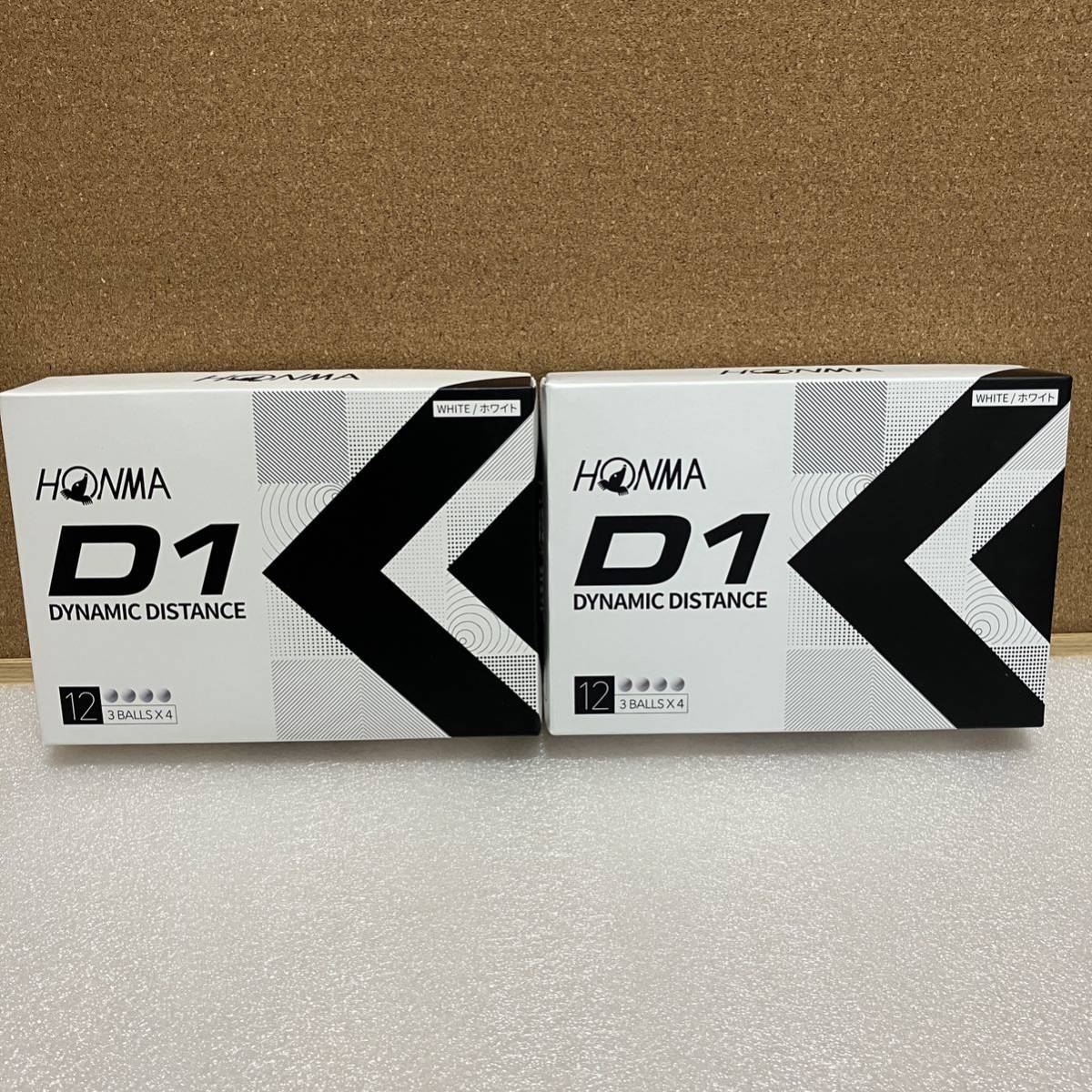 W 本間ゴルフ HONMA D1 ゴルフボール 2ダース　
