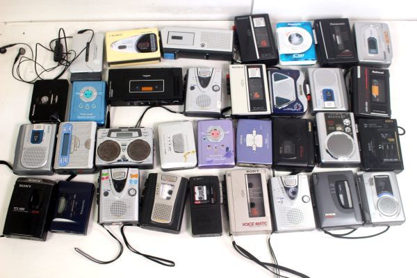 カセットプレーヤー大量33台まとめて　SONY/panasonic/AIWA他