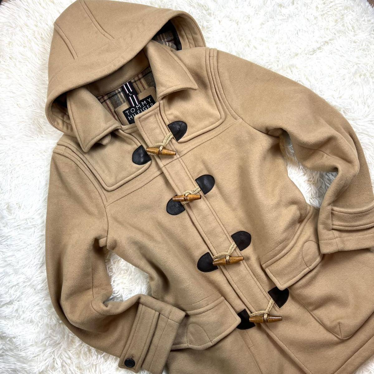 TOMMY TOMMY フード付きチェックジャケット L HILFIGER トミー 