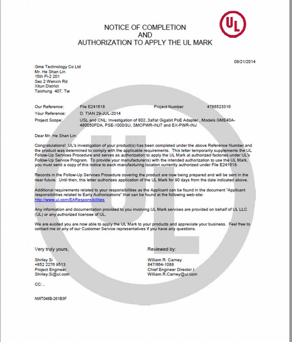 ALFA NETWORK ALFA PSE-1000GU 48V 30W ギガビット Giga PoEインジェクター IEEE802.3at/af対応　WAPM-1266R動作確認済み UL認証取得_9