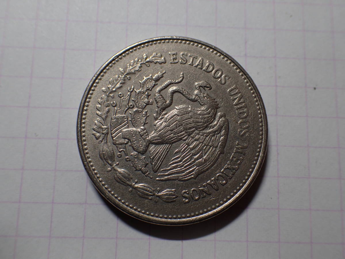 メキシコ合衆国 200ペソ 200 MXP ニッケル銅貨 1986年サッカーワールドカップメキシコ大会記念硬貨 厚型コイン 世界の硬貨  解説付きの入札履歴 - 入札者の順位