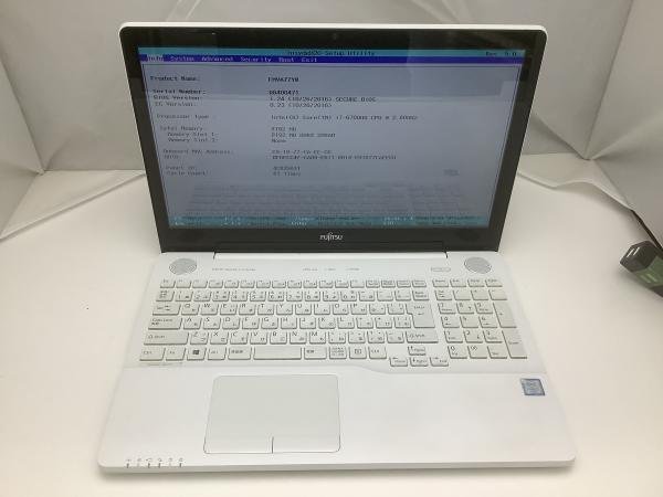 ジャンク!FUJITSU AH77/Y○Core i7 6700HQ 2.6G 8G 1T ジャンク