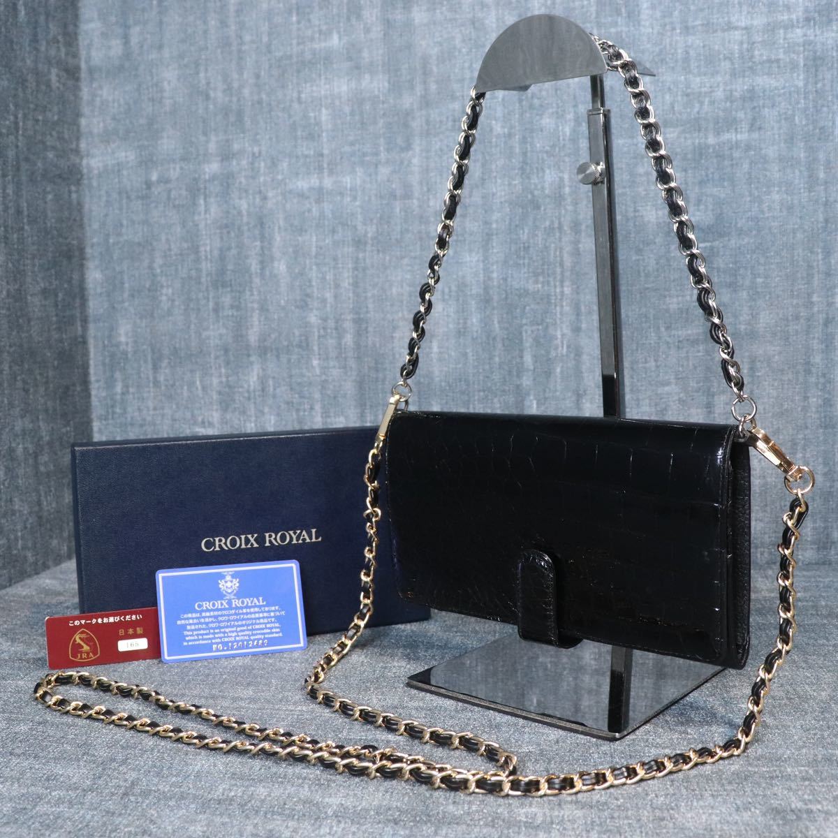 OLOP オロップ ショルダーバッグ クロコダイル シャイニー OLOP オロップ ショルダーバッグ クロコダイル シャイニー