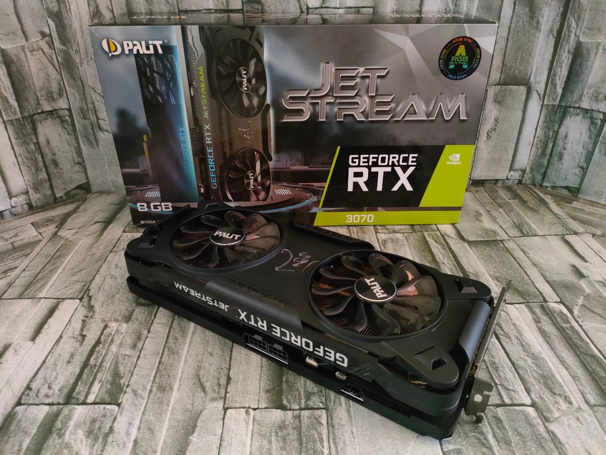 NVIDIA Palit GeForce RTX3070 8GB JET STREAM 【グラフィックボード
