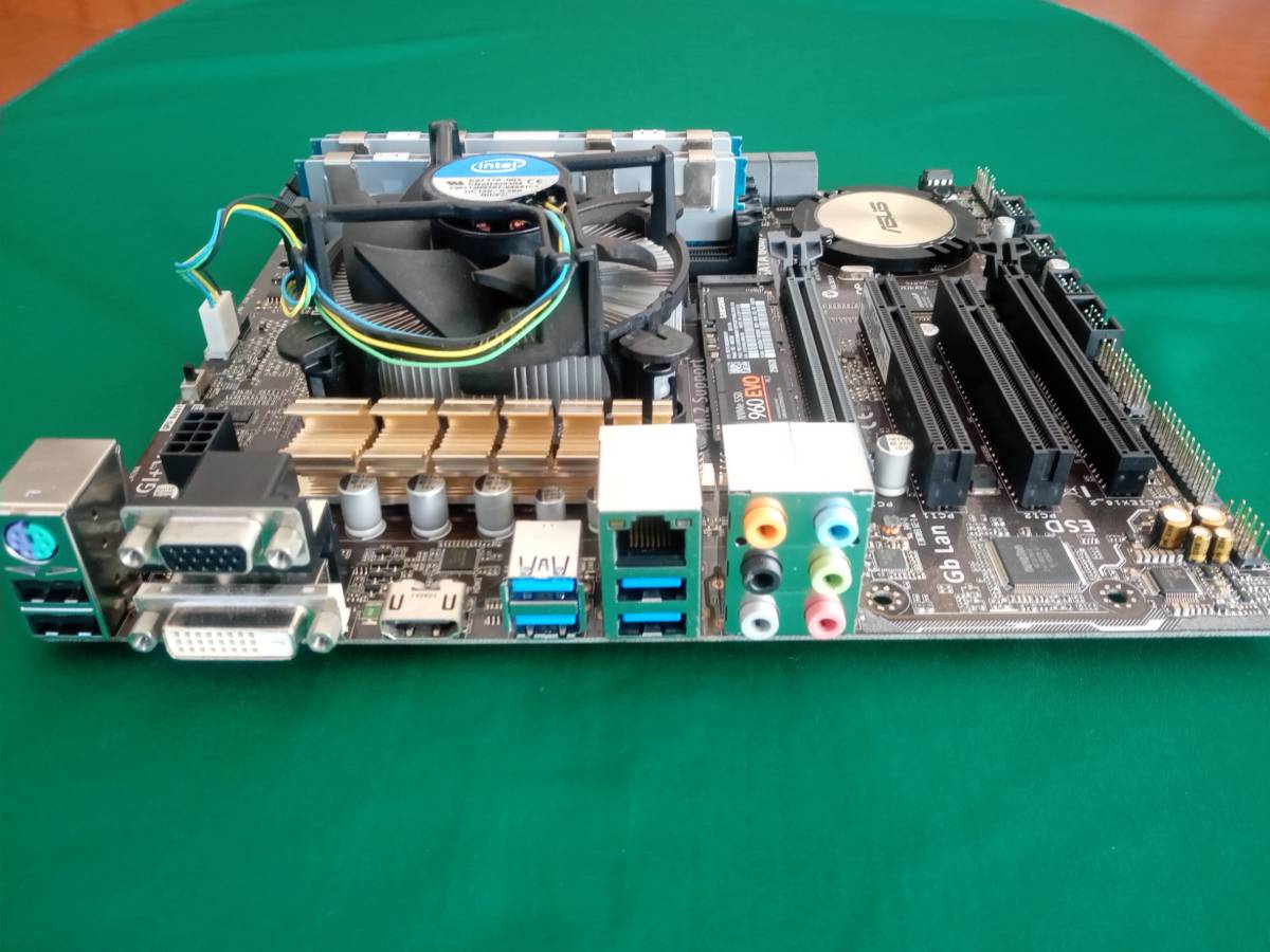 ASUS H97-PLUS マザーボード メモリ CPU CPUクーラーセット ☆ASUS H97M-PLUS ☆ Core i7 4790 メモリー16G CPUクーラー セット