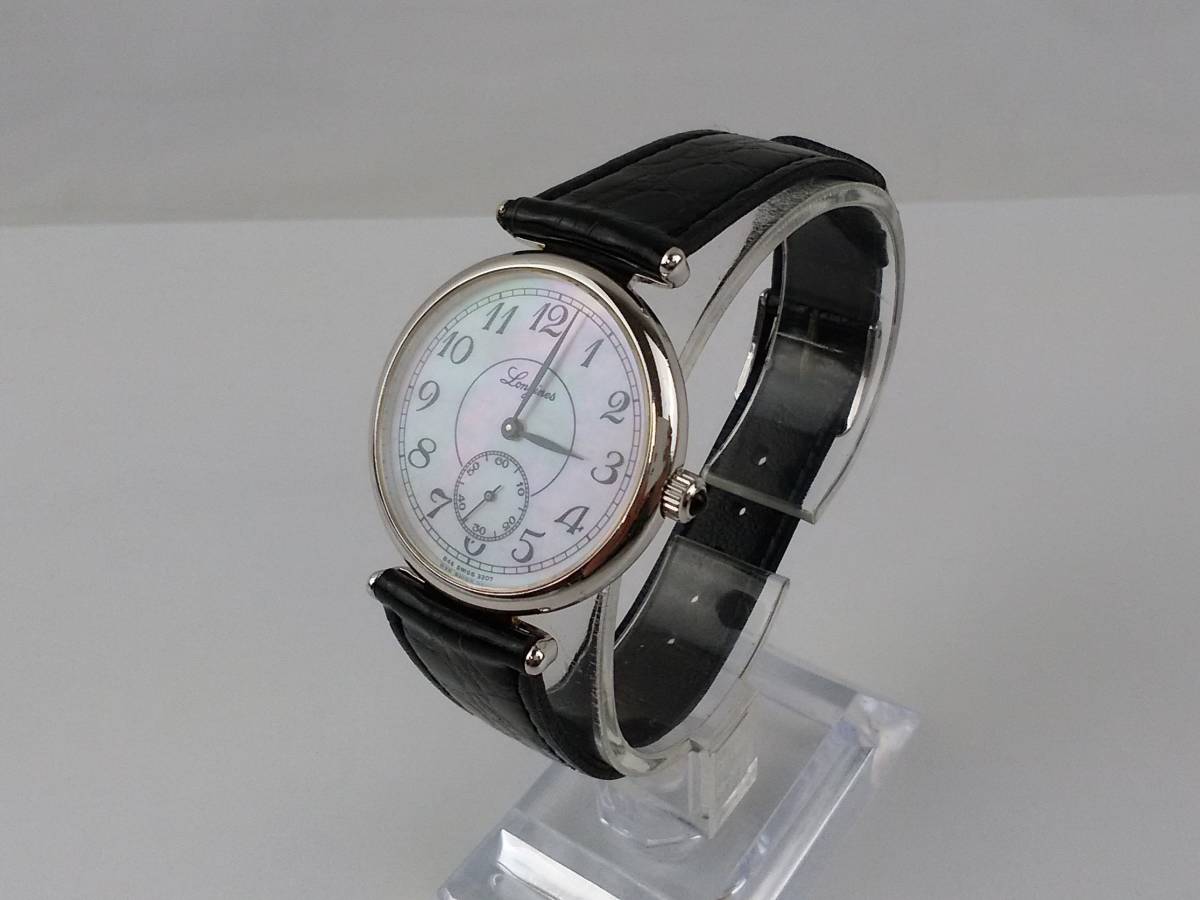 H/Longines ロンジン スモセコ 手巻 327.846 文字盤シェル 腕時計 1026
