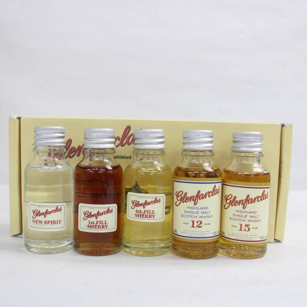5本セット】glenfarclas（グレンファークラス）ミニチュアボトル各種